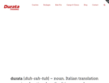 Tablet Screenshot of duratatraining.com